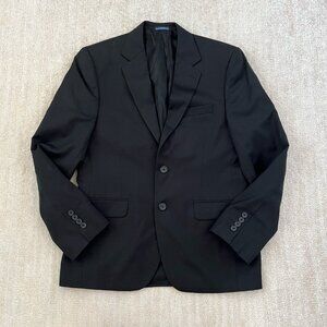 Stafford Performance Classic Fit Black Wool Blazer Suit Jacket 38S 38 Short